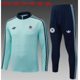 Chándal Alemania 2026 (Verde claro Half Zip) - NIÑOS